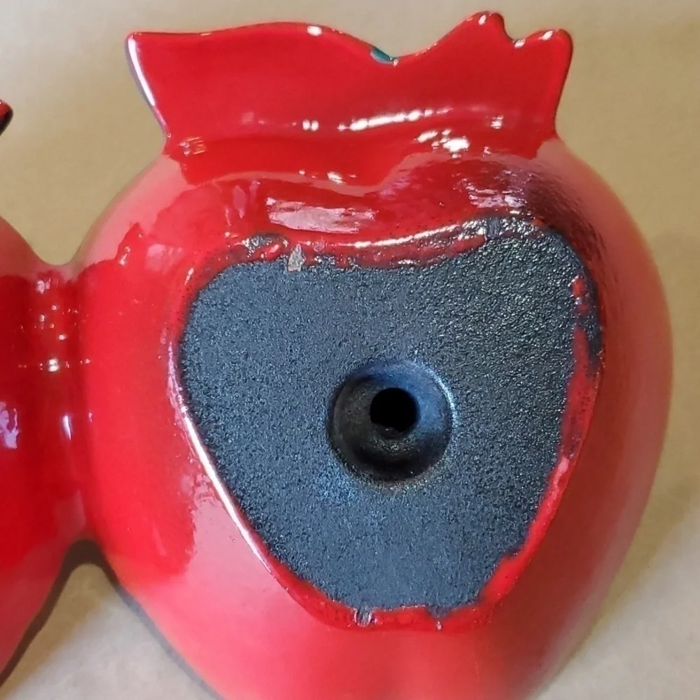 Enamel double  Apple baker . Unbranded